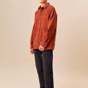 Kotn Unisex Corduroy Work Shirt - Rust Shirt Jacket